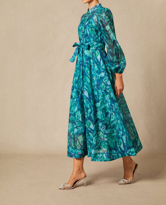 Robe midi imprimé floral