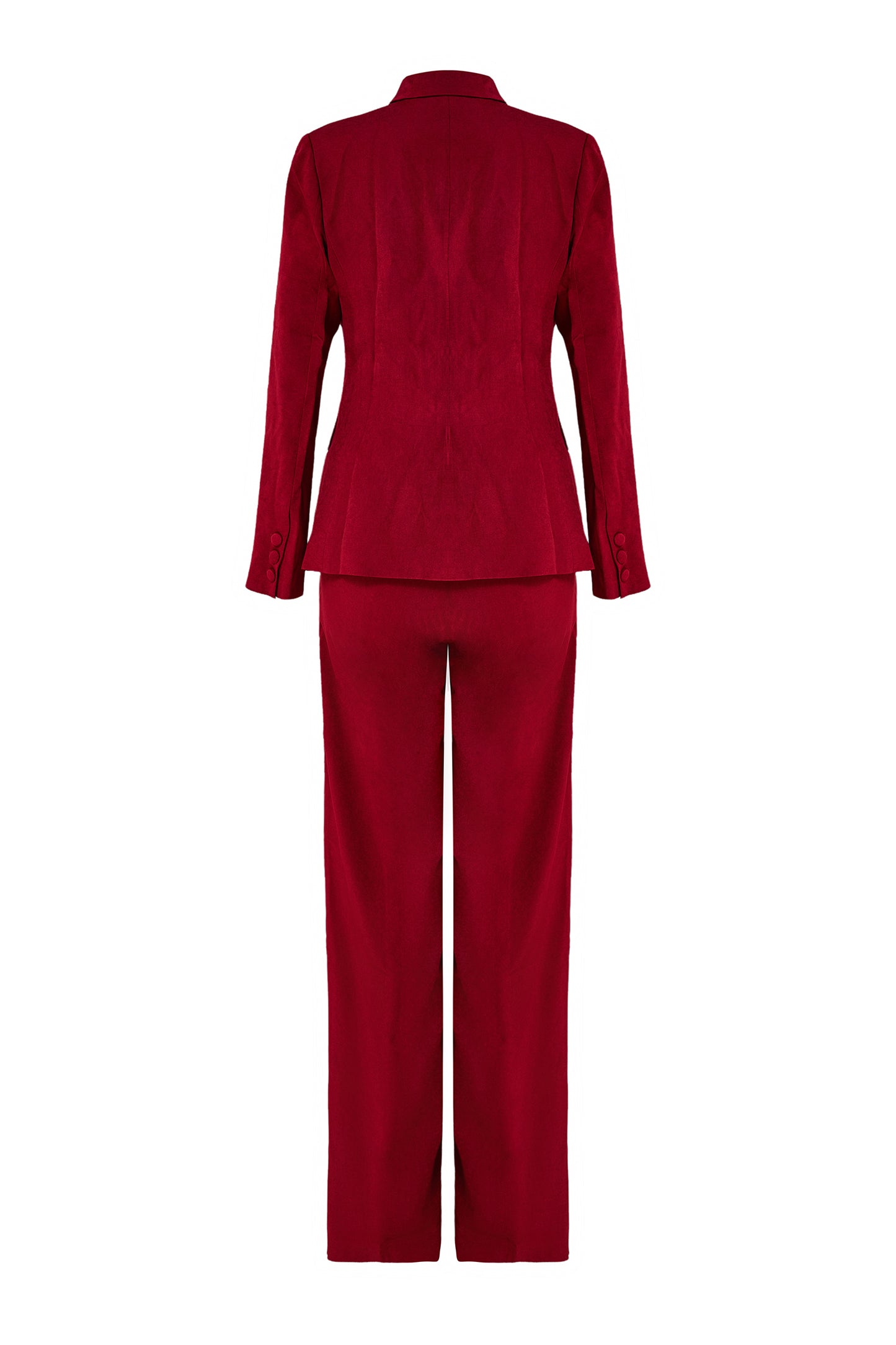 Ensemble blazer à rabat en ruban et pantalon