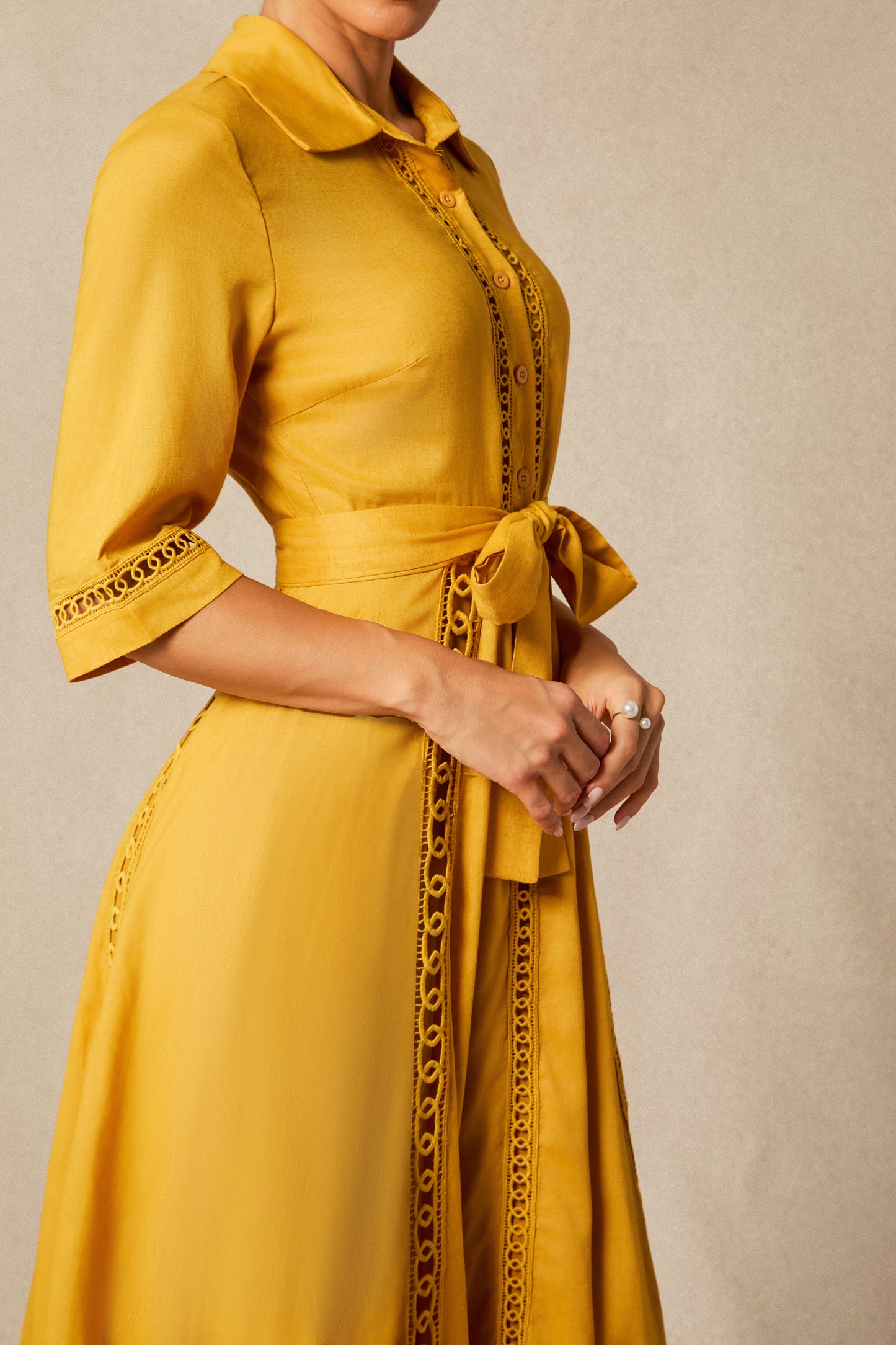 Robe longue à manches longues