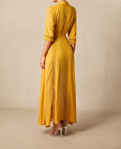 Robe longue à manches longues