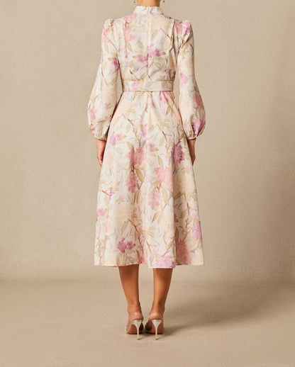Robe midi imprimé floral