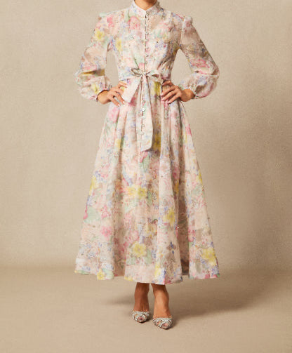 Robe longue imprimé floral