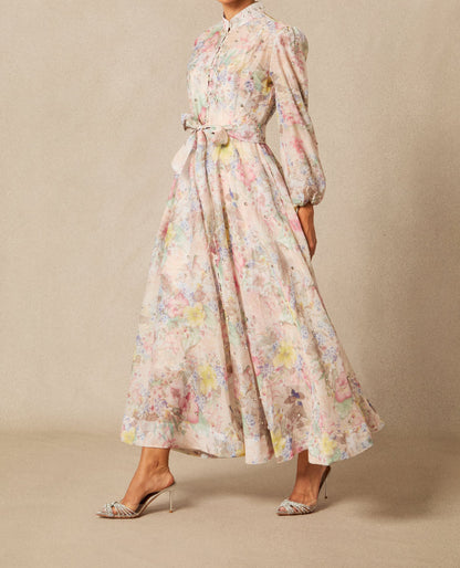 Robe longue imprimé floral