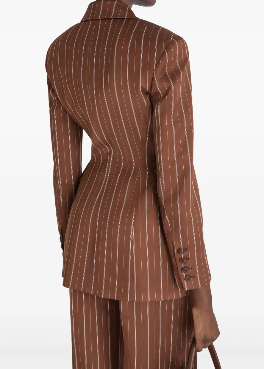 Ensemble blazer et pantalon à rayures