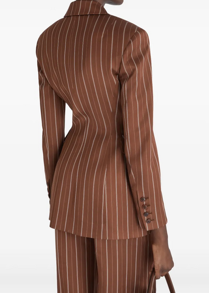 Ensemble blazer et pantalon à rayures