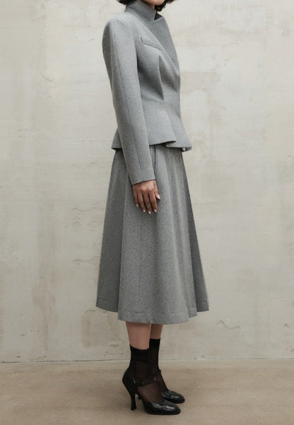 Ensemble blazer et jupe midi