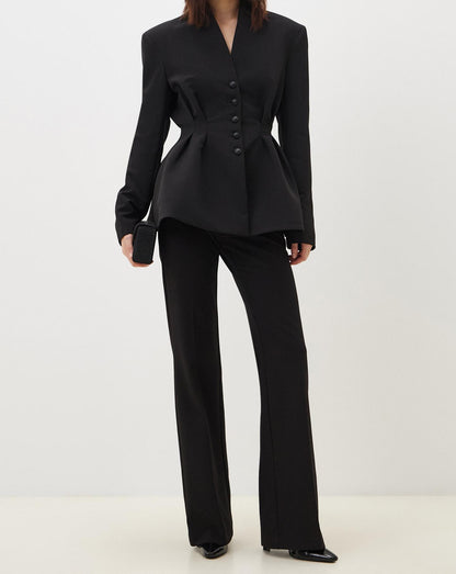 Ensemble blazer boutonné et pantalon