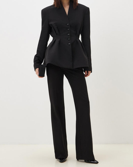 Ensemble blazer boutonné et pantalon