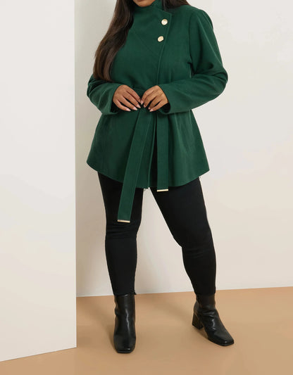 Manteau portefeuille vert foncé