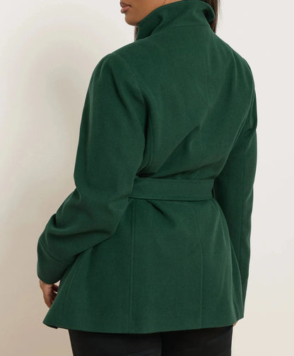 Manteau portefeuille vert foncé