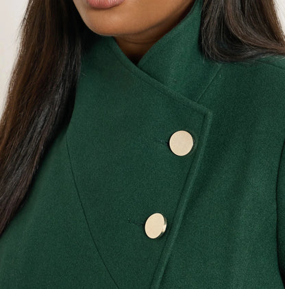 Manteau portefeuille vert foncé